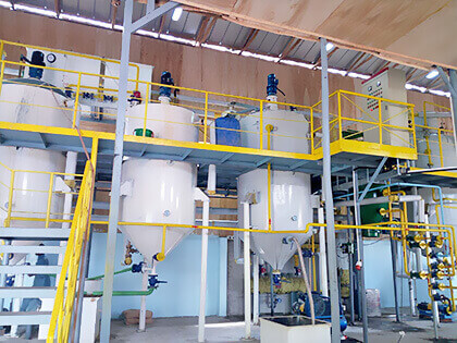 What equipment is needed for groundnut oil production?