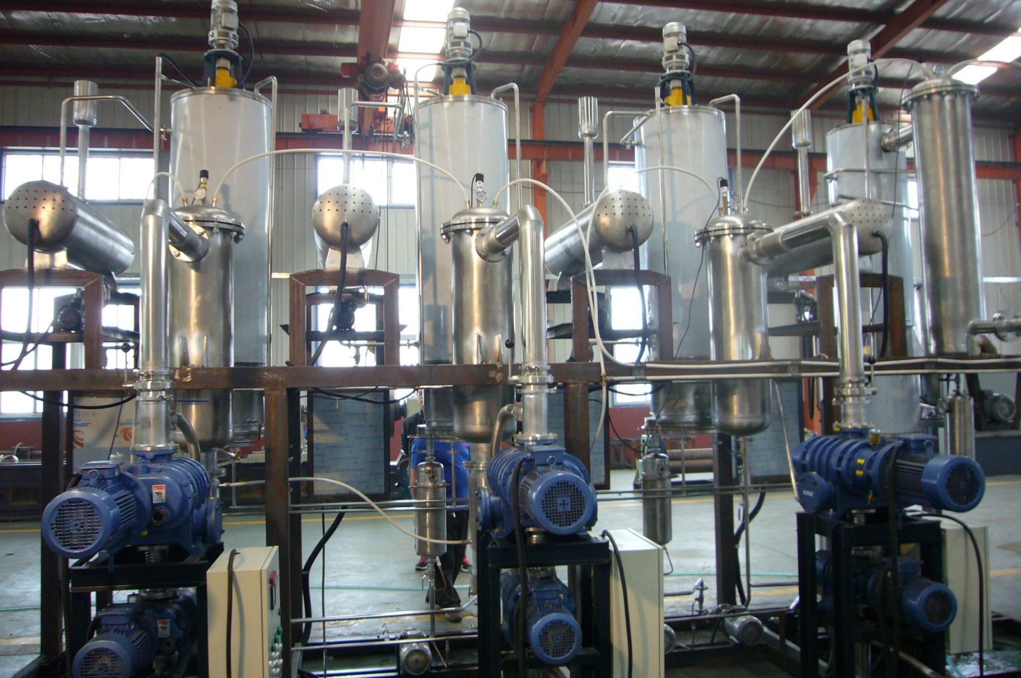 Rice bran oil molecular distillation and refining equipment
